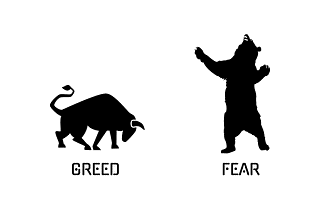 Humans two primal desires Greed (Bull) and Fear (Bear)