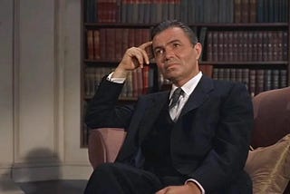 Actor James Mason in NORTH BY NORTHWEST