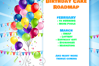 Birthday Cake Roadmap