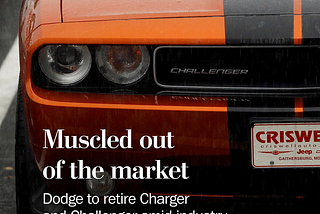 Gas-Powered Dodge Chargers and Challengers Soon to be a Thing of the Past