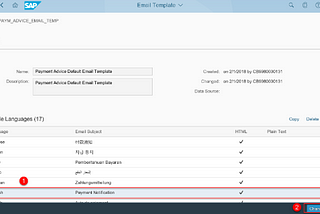 S/4HANA Cloud — E-mail Templates