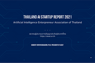 Thailand AI Startup Report 2021