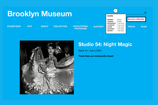 UX Case Study Unit 3 Brooklyn Museum Website Navigation Redesign