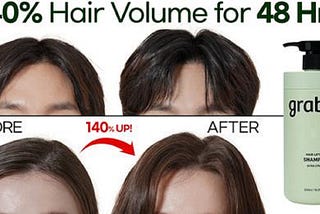 140% Hair Volume for 48 Hours! GRABITY Hair Lifting Shampoo