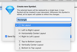 Smart Layout Options when creating new Symbol.