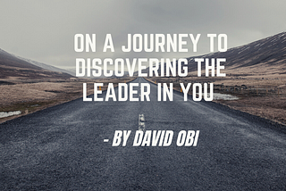 The leader in you — Part 1