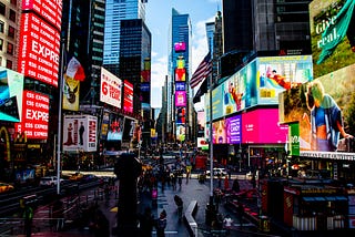 Times Square, cognitive overload and user behaviour