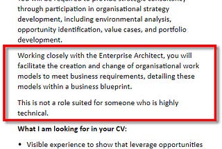 The Semiotics of Job Ads for Enterprise Architect Roles