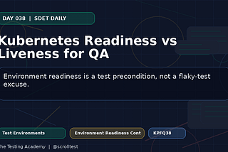 Kubernetes Readiness vs Liveness for QA