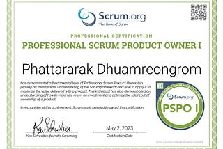 รีวิวและสอบ Professional Scrum Product Owner Certificate (PSPO I) ภายใน 3 วัน