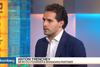 Nexo’s Managing Partner Antoni Trenchev on Bloomberg