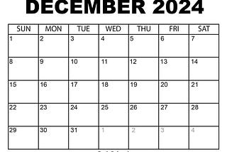 December 2024 Calendar with Holidays: Stay Organized This Festive Season