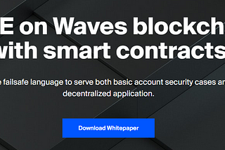 White Paper Waves Smart Contracts