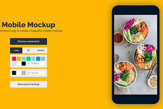 Beautiful mobile screenshots with the Mobile Mockup Maker