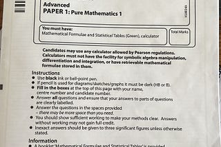 Review: A-Level Mathematics Paper 1 Exam 2022.