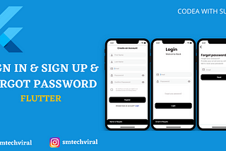 Login Sign Up and Forgot Screen With Validation | Flutter UI