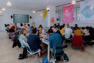A design workshop run by Data4Change with a non-profit.