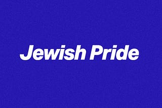 Jewish Pride