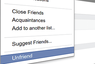 Unfriending Facebook