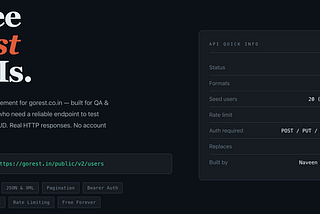 gorest.co.in Is Down — So I Built a Better One: Introducing GoRest.in