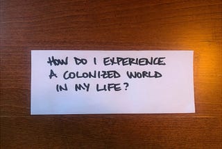 Regeneration and Reconciliation in a Colonized World