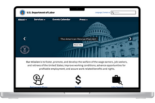 Redesign of U.S. Department of Labor