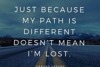 Concurring the doubt of pursuing a different path from the majority. The entrepreneurship path