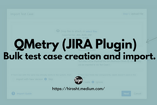 QMetry (JIRA Plugin) enables bulk test case creation and import.
