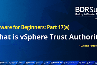 VMware for Beginners — What is vSphere Trust Authority: Part 17(b)