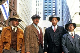 A photo from the movie, ‘The Untouchables’