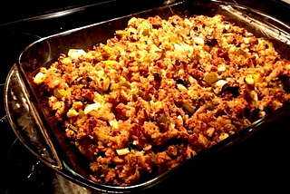 Side Dish — Sausage and Oyster Stuffing