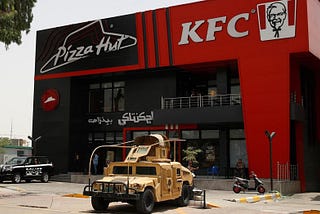 After American bases, KFC, McDonalds and Burger King are under attack