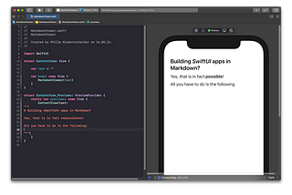 Building SwiftUI apps in Markdown