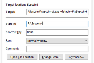 RUNNING SYSCOIN 4 QT FROM A USB ON WINDOWS