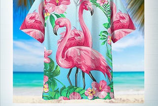 (Fast Shipping) Flamingo hawaiian apparel shirt