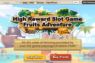 Polygon Fruit slot off-chain version are scheduled to launch before 9/18.