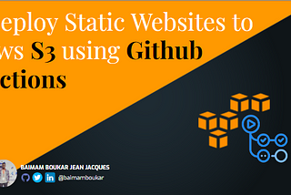 Deploy static websites to AWS S3 via CI/CD with GitHub Actions