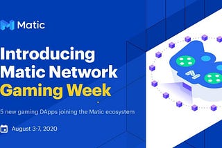 Matic Network is quickly becoming the go-to platform for gaming DApps!