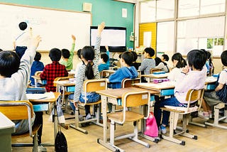 I went to primary school in Japan for one month, every year.