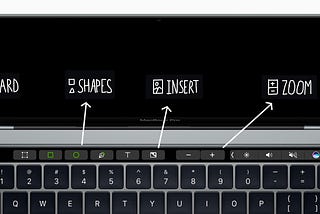 Power of designing on Sketch with the new MacBook touch bar