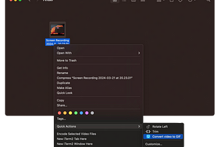 How to convert your screen recordings to GIF on macOS? — Productivity #1