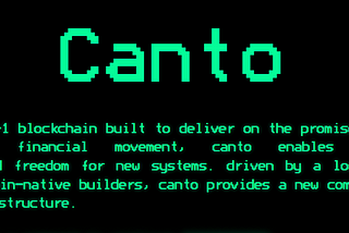 Deep Dive: What is Canto (CANTO) and why is it pumping?