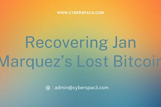 Recovering Lost Bitcoin