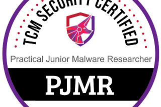 Practical Junior Malware Researcher (PJMR) Certification Review