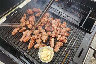 Kubwa activity::September::BBQ at the Glamping Site