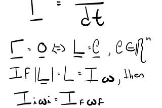 The beauty of simplicity: conservation of angular momentum and the birth of a black hole