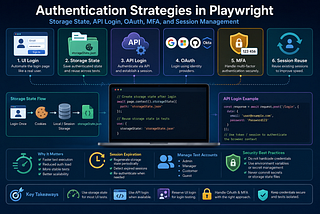 Authentication Strategies in Playwright: Storage State, API Login, OAuth, MFA, and Session…