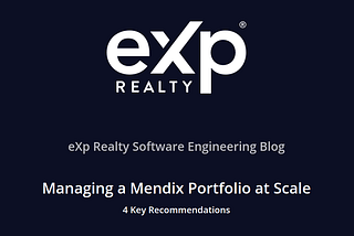 Managing a Mendix Portfolio at Scale