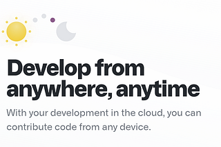 Picture of Github Codespace feature — Develop from anywhere, anytime