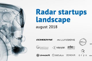Radar startups review 2018